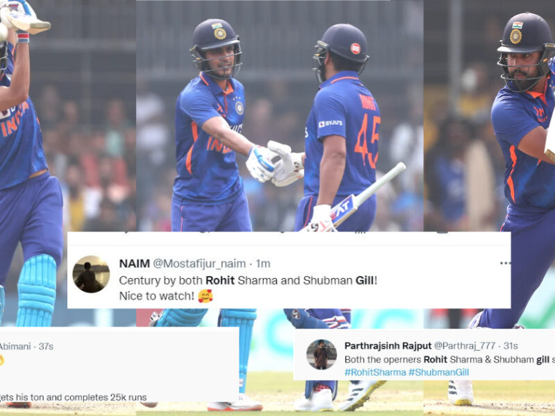 Ind Vs Nz :&Quot;दोनों भाई आग हैं&Quot; Odi के तीसरे मुकाबले में रोहित - गिल ने जड़ा शतक, तो खुशी से झूमे फैंस ने सोशल मीडिया पर दिया रिएक्शन