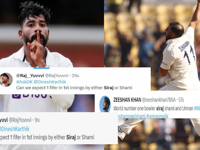 &Quot;ये भारत के दो शेर हैं&Quot; पहले टेस्ट मैच में सिराज और शम्मी ने दिखाई अपनी फुर्ती, तो खुशी से झूम उठे फैंस ने दिए अपने रिएक्शन