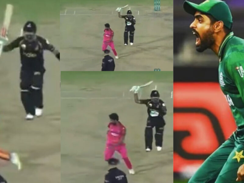 Video: आउट होने पर भड़के Babar Azam, Live मैच में बॉलर को मारने के लिए बल्ला उठा कर भागे, वायरल हुआ वीडियो ∼
