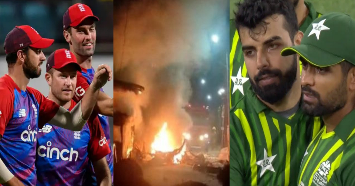 पाकिस्तान में Psl मैच के दौरान हुआ बड़ा बॉम्ब ब्लास्ट, विदेशी खिलाड़ियों की जान बचानी हुई मुश्किल, Video हुआ वायरल ∼