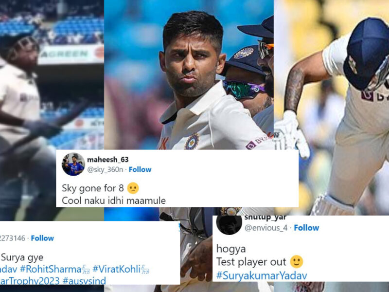 “ये T20 का शेर है बस&Quot; Suryakumar Yadav के टेस्ट में फ्लॉप होने पर भड़के फैंस, सोशल मीडिया पर लगाई क्लास ∼