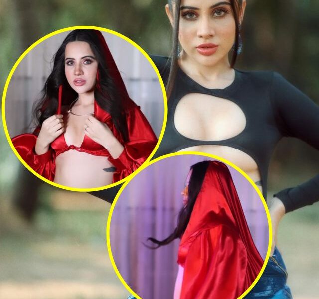 Urfi Javed Valentine'S Day Photos, Urfi Javed Wear Red Dress On Valentine'S Day, Urfi Javed New Pics 2023, Valentine'S Day 2023, Valentines Day Of Urfi Javed 2023