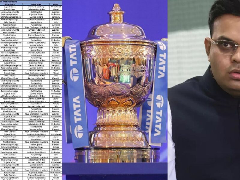 Ipl 2023: आईपीएल का फुल शेड्यूल जारी,पहले मैच में ये दोनों टीमें होंगी आमने सामने