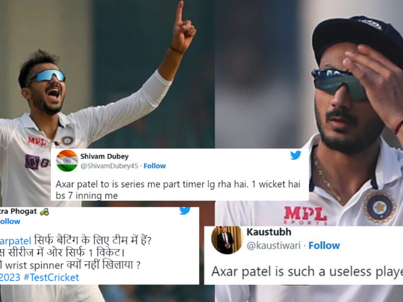 अहमदाबाद में फेल हुए अक्षर पटेल तो गुस्से से आगबूबला हुए फैंस, सोशल मीडिया पर जमकर किया ट्रोल ∼