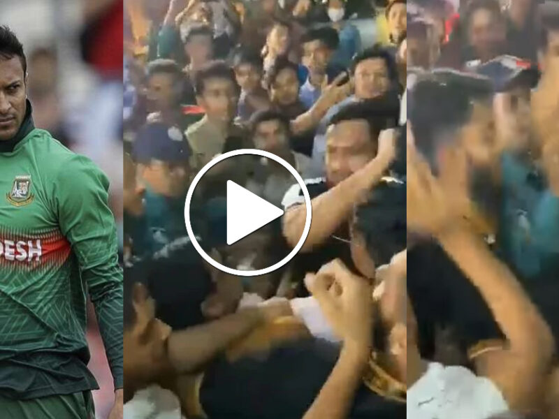 Video: गुस्से से आगबबूला हुए शाकिब अल हसन, भीड़ में शामिल अपने ही फैन की कर दी पिटाई, वायरल हुआ वीडियो
