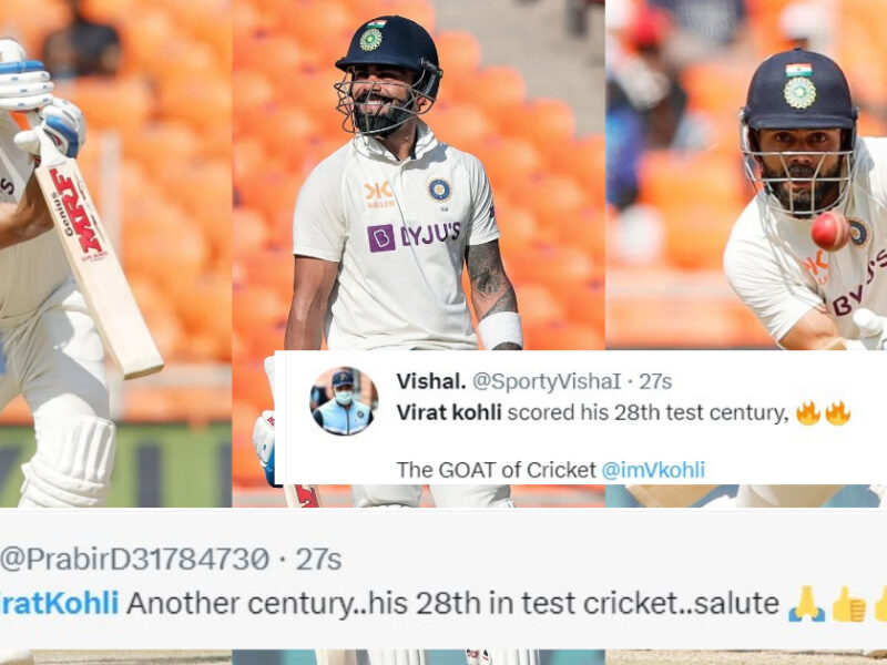 , &Quot;कोहली इज द बेस्ट..&Quot; Virat Kohli ने आखिरी टेस्ट मैच में जड़ा शतक, तो खुशी से झूमे फैंस, सोशल मीडिया पर दिए रिएक्शन∼