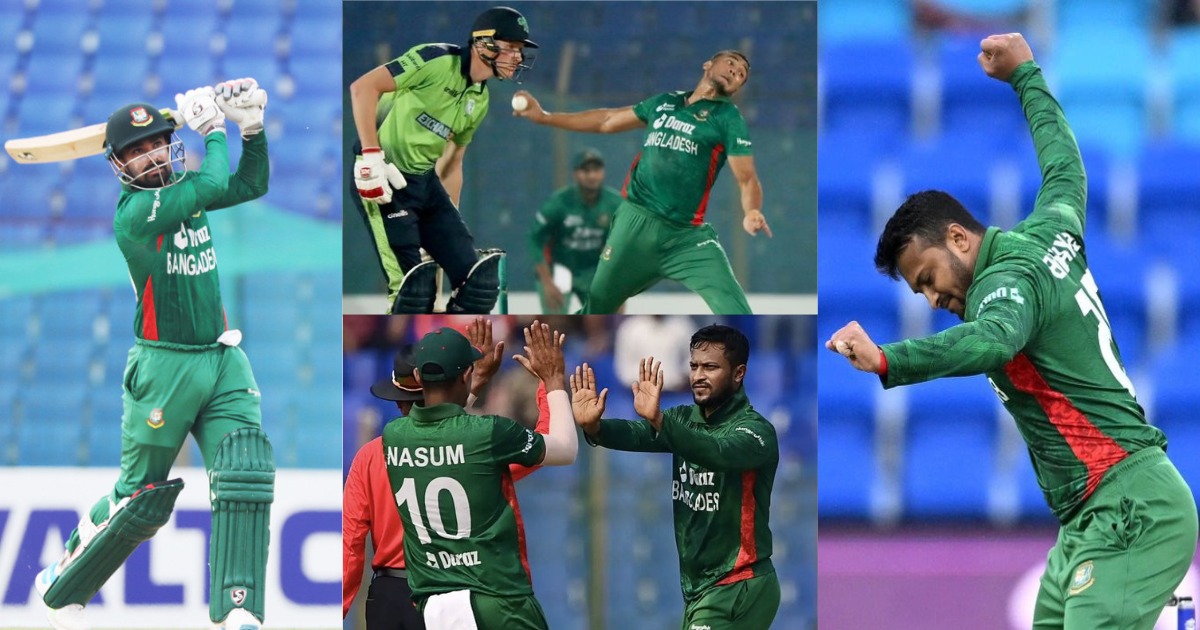 Ban Vs Ire: लिट्टन दास और शाकिब की आंधी के सामने उड़ी आयरलैंड, बांग्लादेश ने 77 रनों से जीता मैच