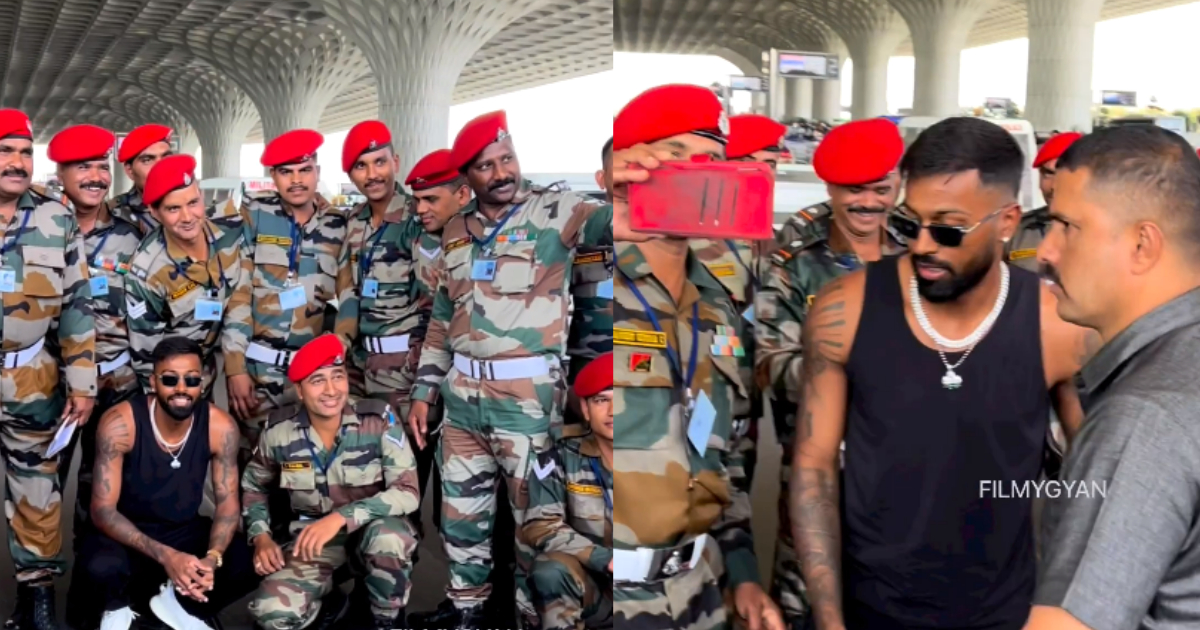 Video : Ipl से पहले हार्दिक ने किया दिल छू लेने वाला काम, भारतीय जवानों के बीच ज़मीन पर बैठ कर खिंचवाई तस्वीरें