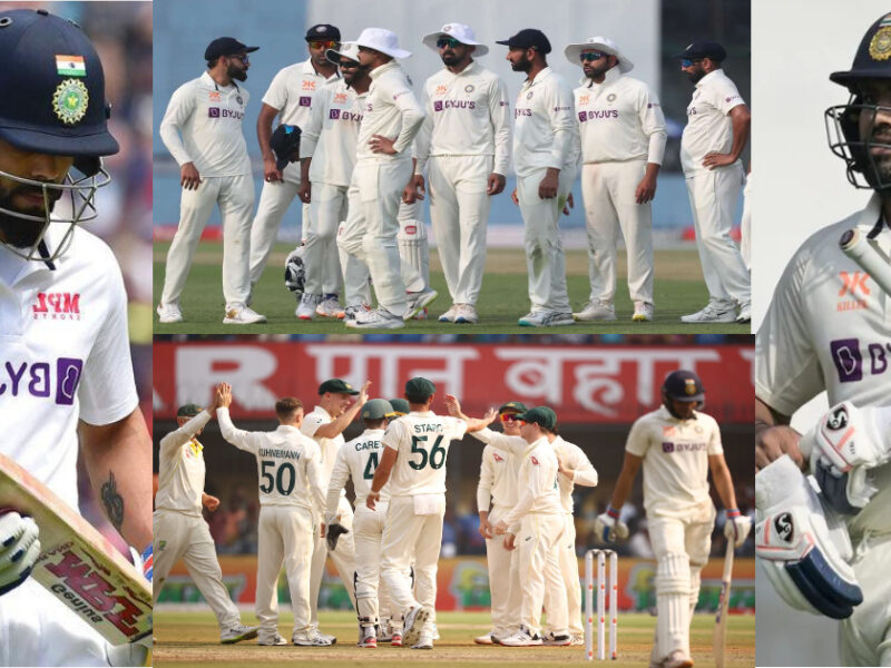 Ind Vs Aus: टीम इंडिया के नाम इंदौर टेस्ट में दर्ज हुआ शर्मनाक रिकॉर्ड, 15 साल में पहली बार हुआ ऐसा∼