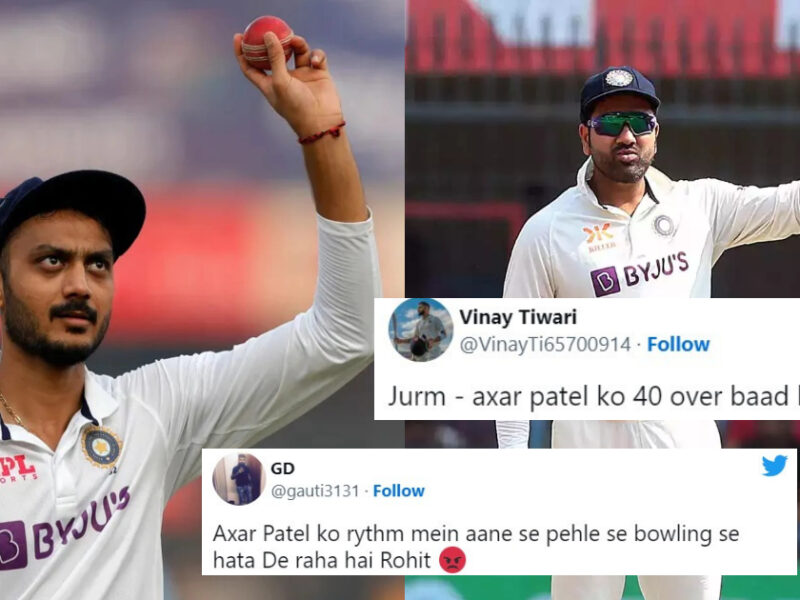 &Quot;कप्तान का दिमाग ठिकाने पर नहीं है&Quot; 20 विकेट लेने के बाद भी अक्षर को देर से मिली गेंदबाजी, तो फैंस ने रोहित शर्मा को लगाई फटकार