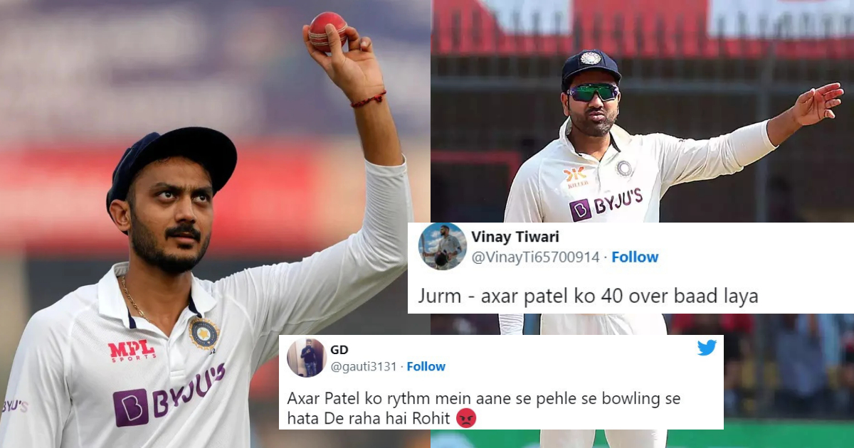 &Quot;कप्तान का दिमाग ठिकाने पर नहीं है&Quot; 20 विकेट लेने के बाद भी अक्षर को देर से मिली गेंदबाजी, तो फैंस ने रोहित शर्मा को लगाई फटकार
