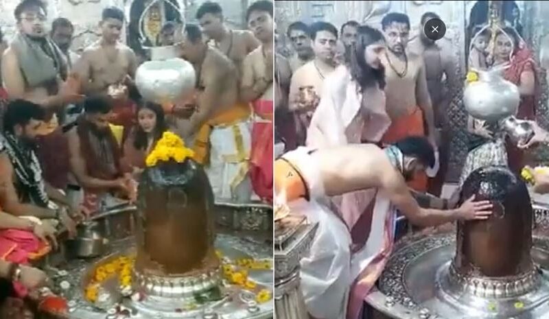 तीसरे टेस्ट मैच में करारी हार के बाद पत्नी अनुष्का शर्मा संग महाकालेश्वर मंदिर पहुंचे विराट कोहली, वीडियो वायरल