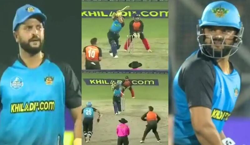 Video: बुढ़ापे की सीढ़ियाँ चढ़ते हुए रैना को चढ़ा जवानी का जोश, 14 गेंदों में ठोकी फिफ्टी