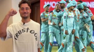 Video: राम नवमी पर श्रीराम की भक्ति में रंगे लखनऊ सुपर जाइंट्स के ऑस्ट्रेलियाई खिलाड़ी, लगाए अयोध्या के नारे 