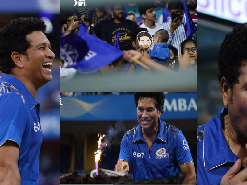 Sachin Tendulkar ने वानखेड़े स्टेडियम में मनाया जन्मदिन
