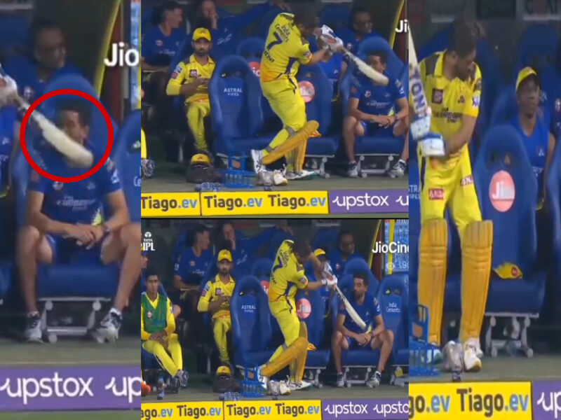Video: Ms Dhoni को चढ़ी मस्ती, बल्ला उठा दीपक चाहर के मुंह पर मारा, वायरल हुआ मज़ेदार वीडियो 