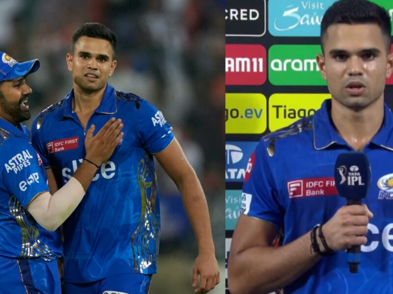 मुंबई को हैट्रिक जीत दिलाने के बाद खुश हुए Arjun Tendulkar, आखिरी ओवर में 20 रन बचाकर लुटी महफिल, तो कही ये बड़ी बात 