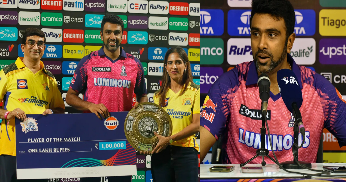 &Quot;मैं लोगों को हमेशा ही....&Quot; प्लेयर ऑफ द मैच बनने के बाद R Ashwin जताई खुशी, संजू सैमसन के लिए ये बात कहकर फैंस का फिर से जीता दिल