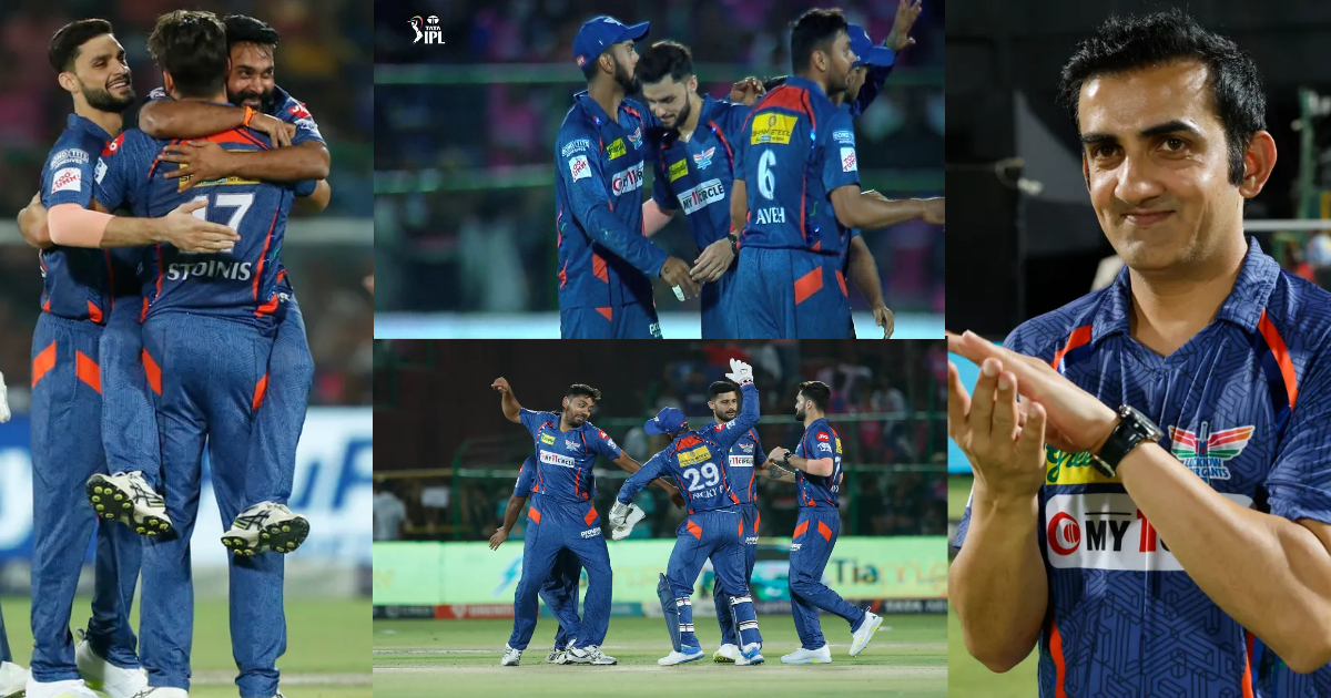 अमित मिश्रा खुशी से चढ़े गोदी, गौतम गंभीर-Kl ने बजाई तालियां, तो फिर से जोश में आए आवेश खान, वायरल हुआ लखनऊ की जीत के जश्न का Video 