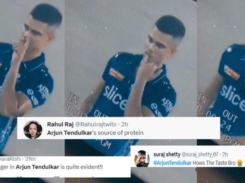 &Quot;भाई स्वाद कैसा है..&Quot; Live मैच में Arjun Tendulkar ने की ऐसी गंदी हरकत, तो Video देख फैंस ने सोशल मीडिया पर उड़ाया मजाक 