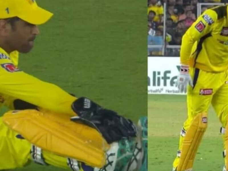 Csk फैंस को लगा बड़ा झटका, चोटिल हुए एमएस धोनी, अगले मैच से होंगे बाहर! वायरल हुआ Video