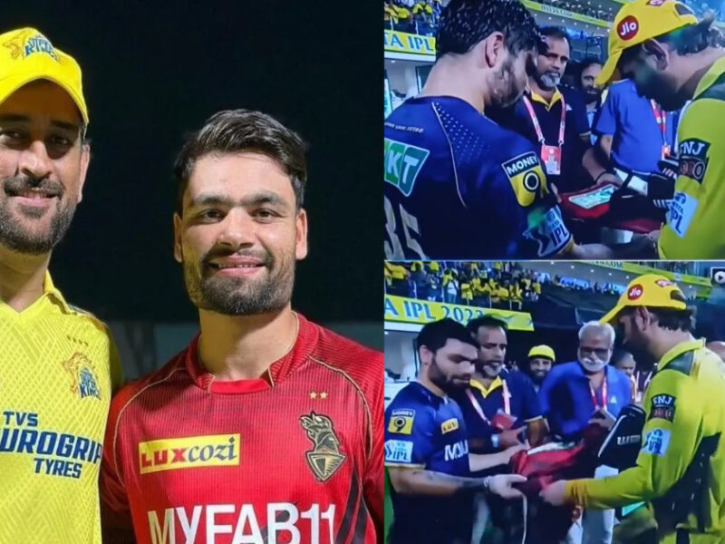 Video: कोलकाता से मैच हारकर Ms Dhoni ने जीता सभी का दिल, रिंकू सिंह को दिया खास तोहफा