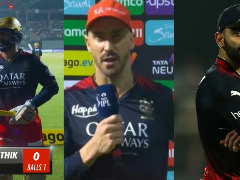   Ipl 2023 से बाहर होने पर Faf Du Plessis हुए भावुक, दिनेश कार्तिक को बताया हार का गुनहगार 
