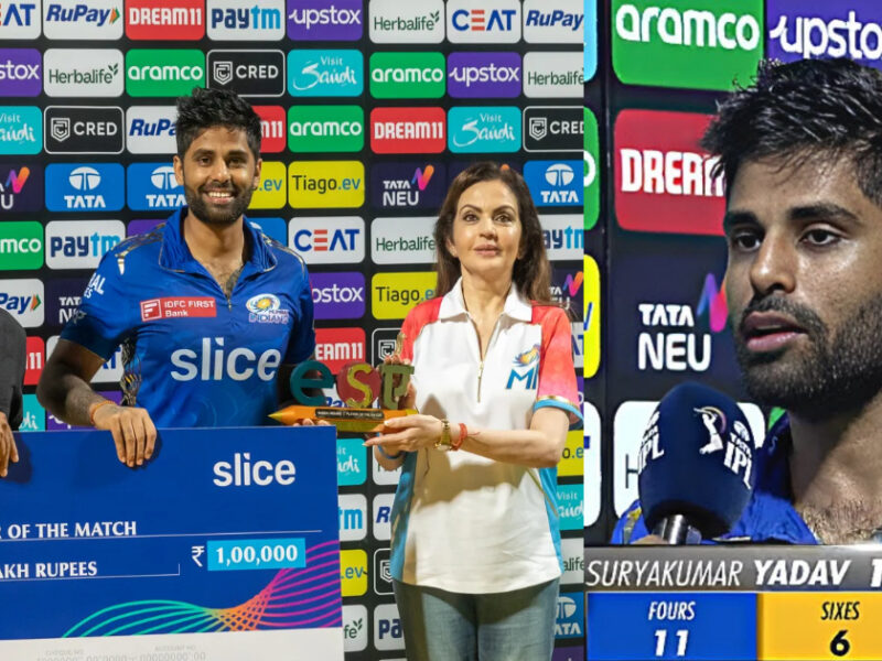 प्लेयर ऑफ द मैच बने Suryakumar Yadav ने खोला अपने शतक का राज
