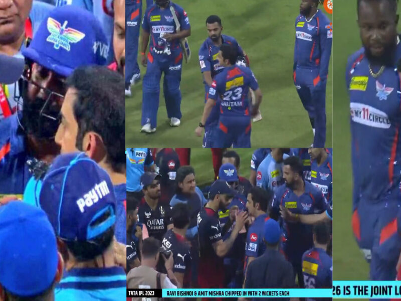 Video: खुले मैदान में एक बार फिर आपस में भिड़े विराट कोहली और गौतम गंभीर, Ipl नियमों की उड़ाई धज्जियां, अब Bcci ने सुनाई बड़ी सजा
