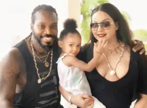 Chris Gayle With Family 