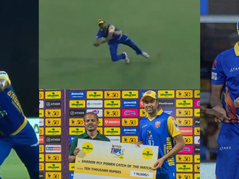 R Ashwin Caught A Surprising Catch Flying In The Air In Tnpl, Video Went Viral