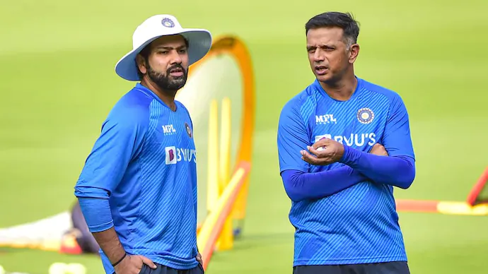 Rahul Dravid And Rohit Sharma 