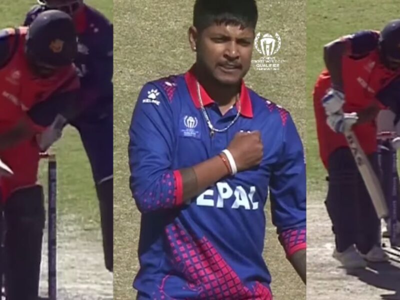 Sandeep Lamichhane Ball Of The Century In The World Cup 2023 Qualifiers Match