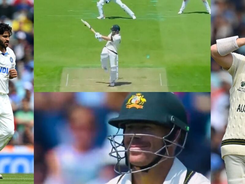 Shardul Thakur Dismissed David Warner In Wtc Final Video Went Viral