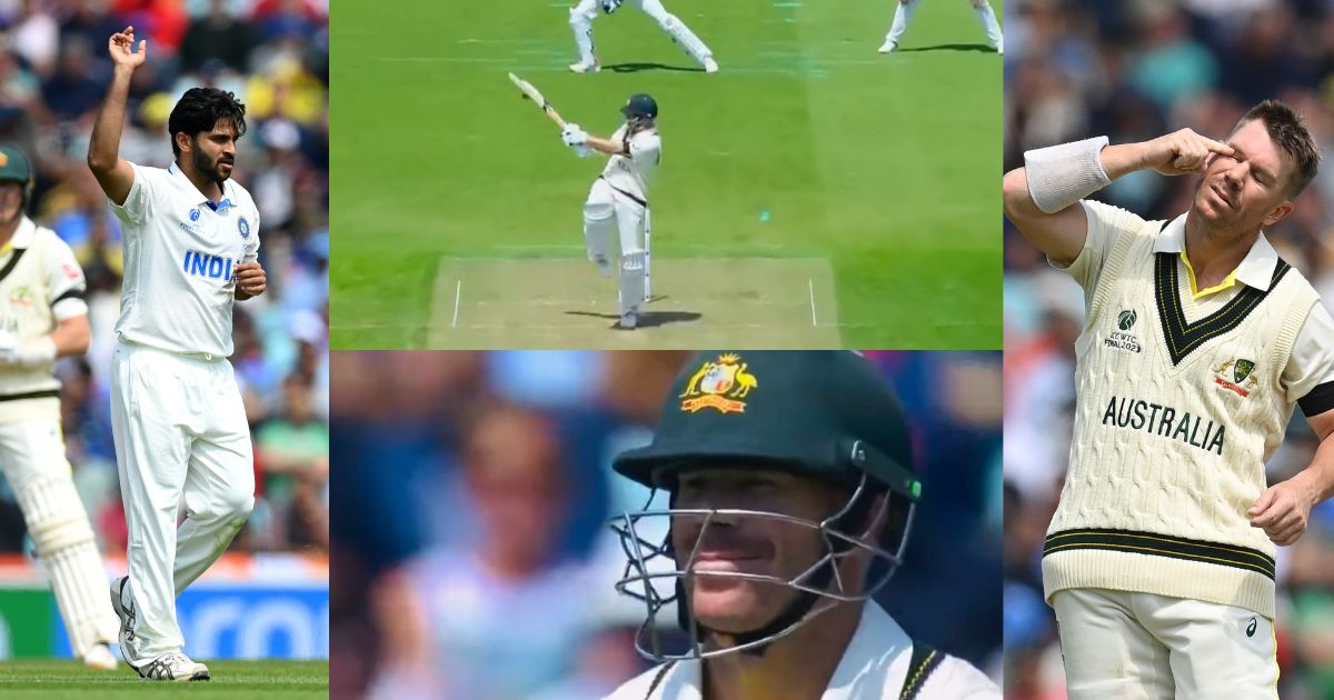 Shardul Thakur Dismissed David Warner In Wtc Final Video Went Viral