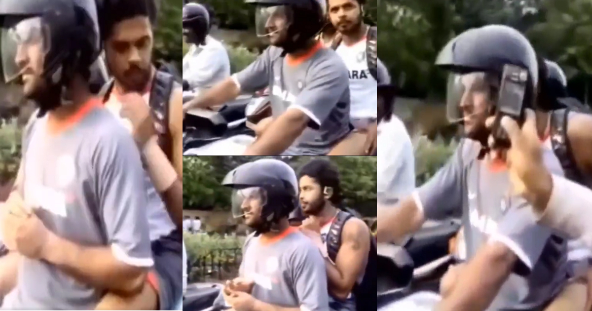 Ms Dhoni Drives Sreesanth On The Road, Video Goes Viral