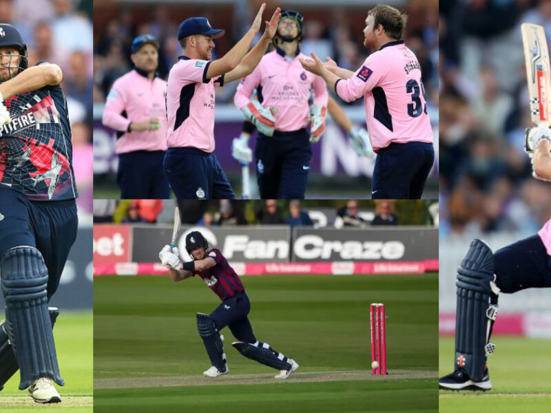 Vitality Blast 2023 Middlesex Vs Kent Almost 450 Runs In A T20 Match Max Holden Century At Strike Rate Of 206 Vitality Blast 2023 Middlesex Vs Kent Almost 450 Runs In A T20 Match Max Holden Century At Strike Rate Of 206