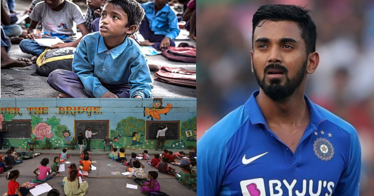 Kl Rahul Took The Responsibility Of Complete Education Of A Poor Child