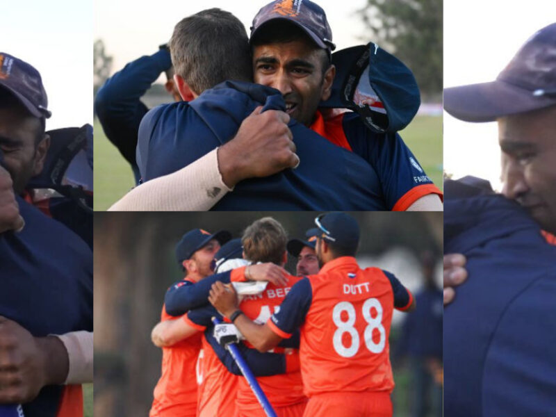 Teja Nidamanuru Wept Bitterly After The Win Against West Indies, Video Viral