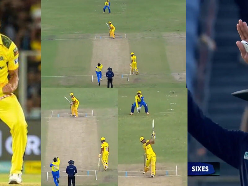 Ms Dhoni Csk Bowler Rajvardhan Hangargekar Hit Three Consecutive Sixes In Mpl