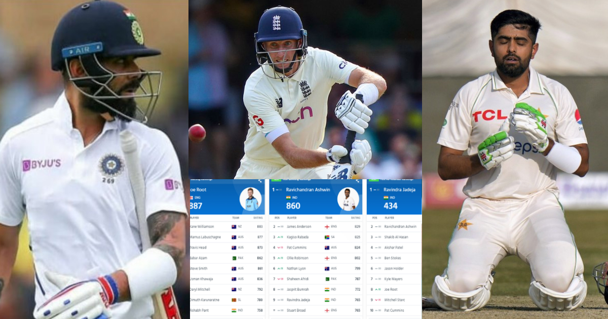 Icc Released The New Test Rankings, Virat And Babar Suffered Loss When Root Jumped