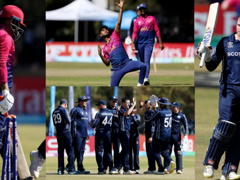 Scotland Beat Uae By 111 Runs Thanks To Richie Berrington'S Century