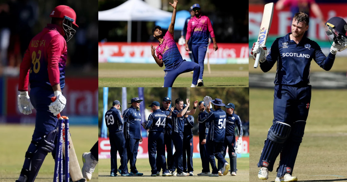 Scotland Beat Uae By 111 Runs Thanks To Richie Berrington'S Century