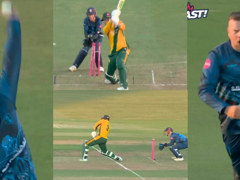 The Player Of 80 Forts Clean Bowled Alex Hales From A Distance Of 25 Yards.
