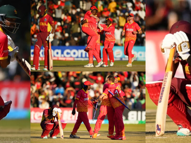 Zim Vs Wi Zimbabwe Beat West Indies By 35 Run
