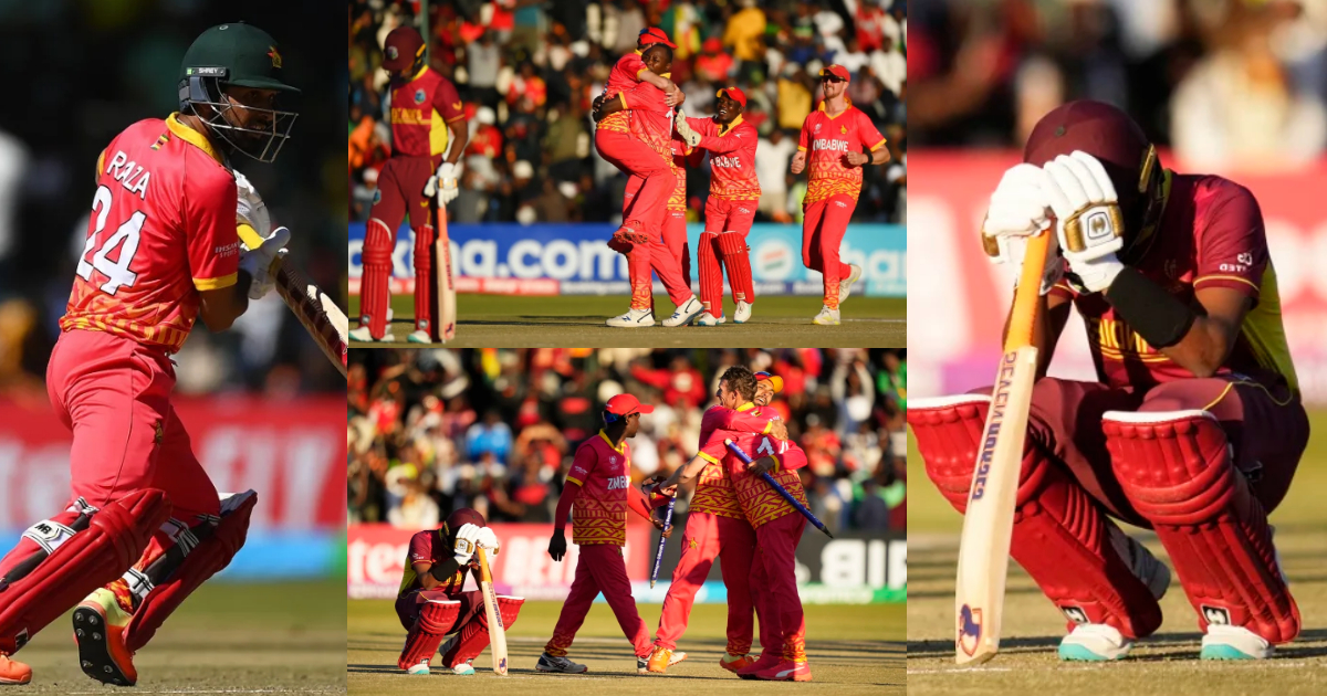 Zim Vs Wi Zimbabwe Beat West Indies By 35 Run