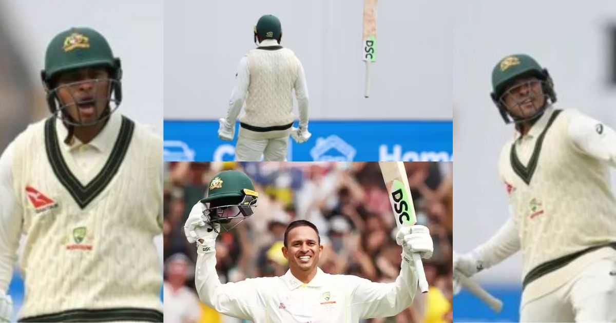 Usman Khawaja Throws Bat 100 Meters After Scoring Century In Ashes