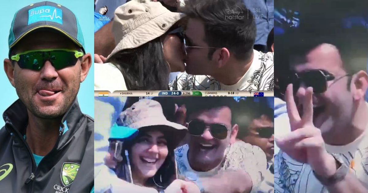 In The Middle Of Wtc Final, The Boy Proposed To His Girlfriend And Kissed Her, Then Ricky Ponting Gave A Reaction