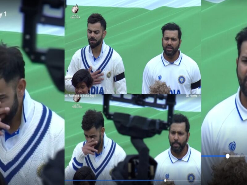 Virat Kohli And Rohit Sharma Started Crying During The National Anthem In The Wtc Final Video Went Viral