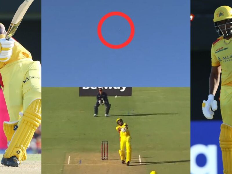 Dwayne-Bravo-Of-Super-Kings-Hit-The-Biggest-Six-Of-Major-Cricket-League-Video-Went-Viral